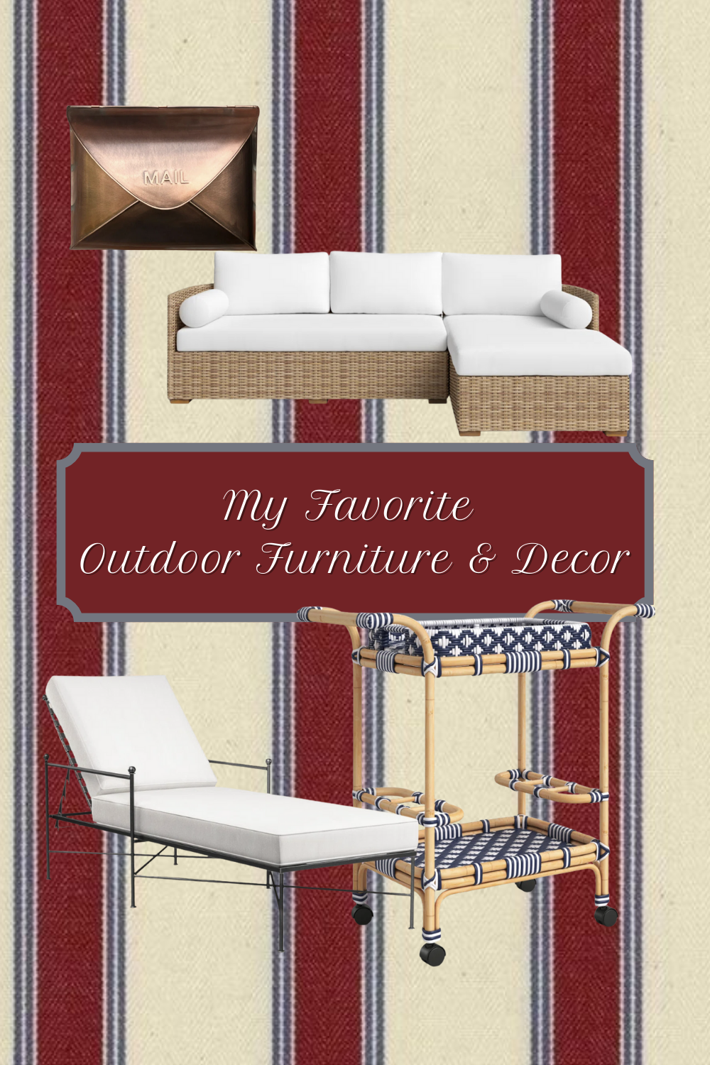 Outdoor furniture and decor showcase