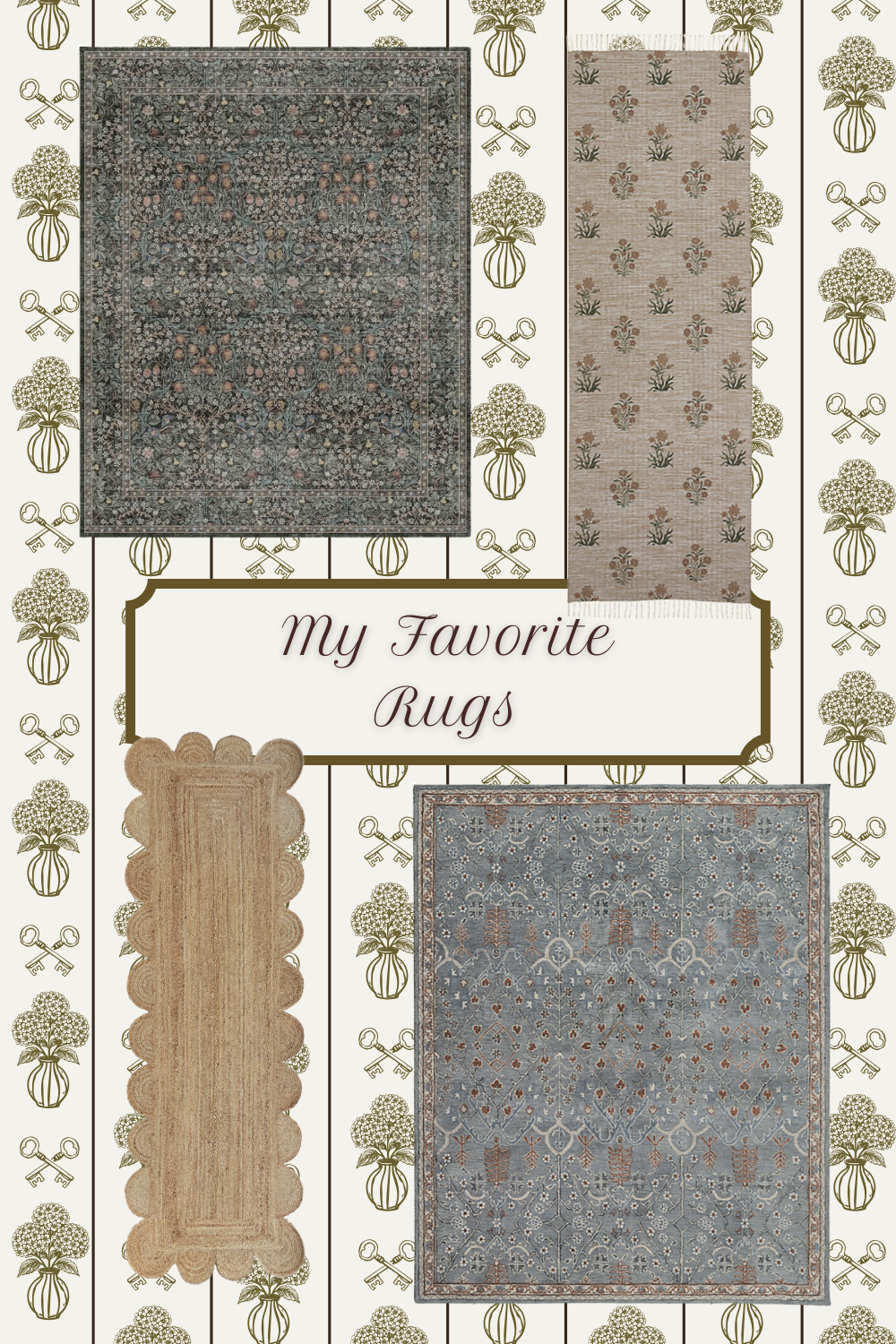 Collage of favorite rug designs