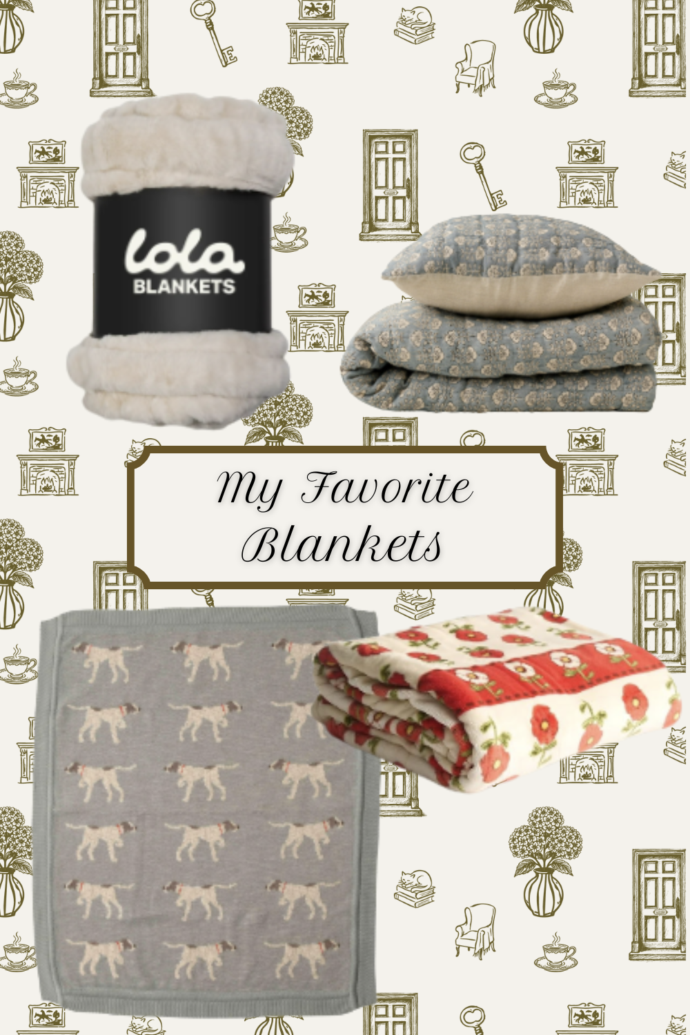 Cozy blankets in various styles.