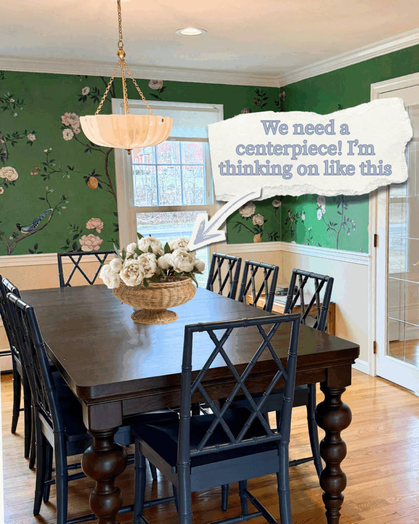 dining table centerpiece ideas with neutral floral arrangement traditional dining room