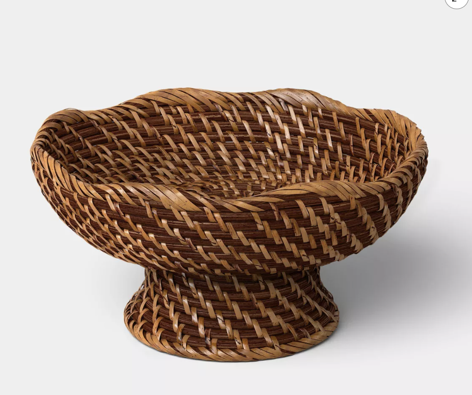 Rattan bowl to use as centerpiece 