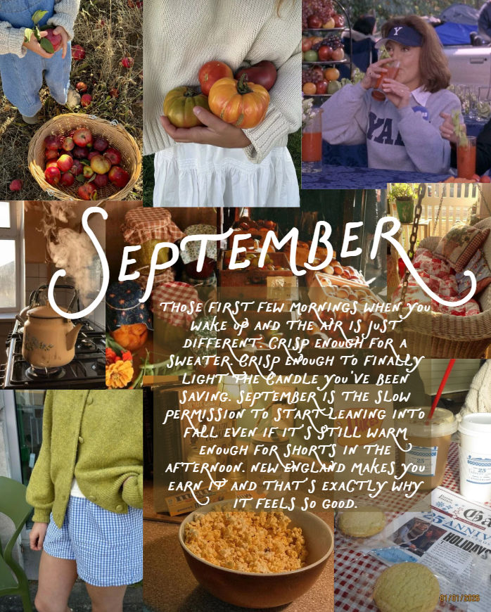 september new england moodboard crisp air sweater weather candles fall apple picking