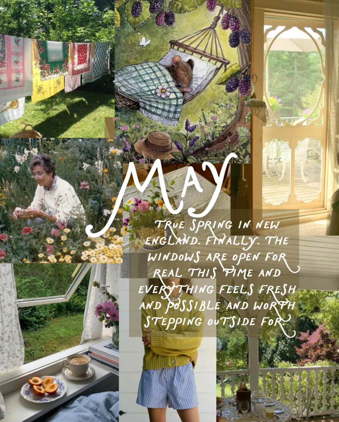 may new england moodboard true spring windows open fresh garden in bloom everything possible