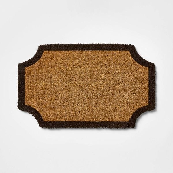 Brown Historic Romance doormat from Threshold designed with Studio McGee