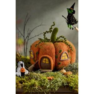Felt Pumpkin House, an October find from the Home with Em New England in October list