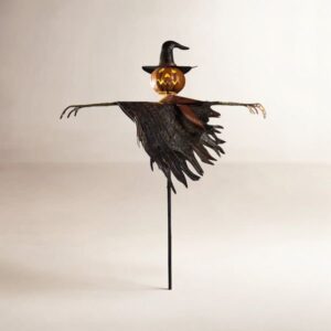 Solar Scarecrow Garden Stake, an October find from the Home with Em New England in October list