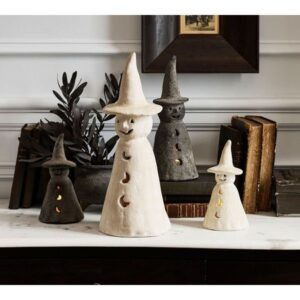 Terracotta Ceramic Witch, an October find from the Home with Em New England in October list