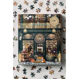 The Gilded Spine Foil Puzzle, an October find from the Home with Em New England in October list