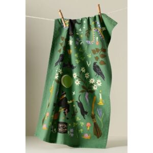 Witches Dish Towel, an October find from the Home with Em New England in October list