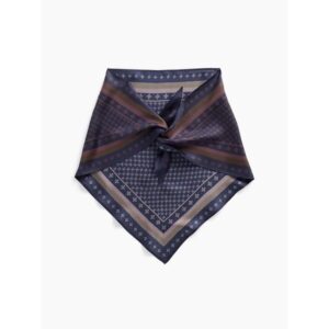 100% Silk Oversized Triangle Bandana Scarf