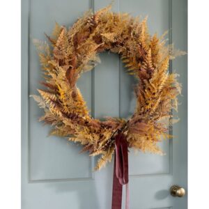30" Faux Golden Fern Wreath