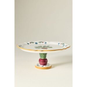 Alana Stoneware Radish Cake Stand