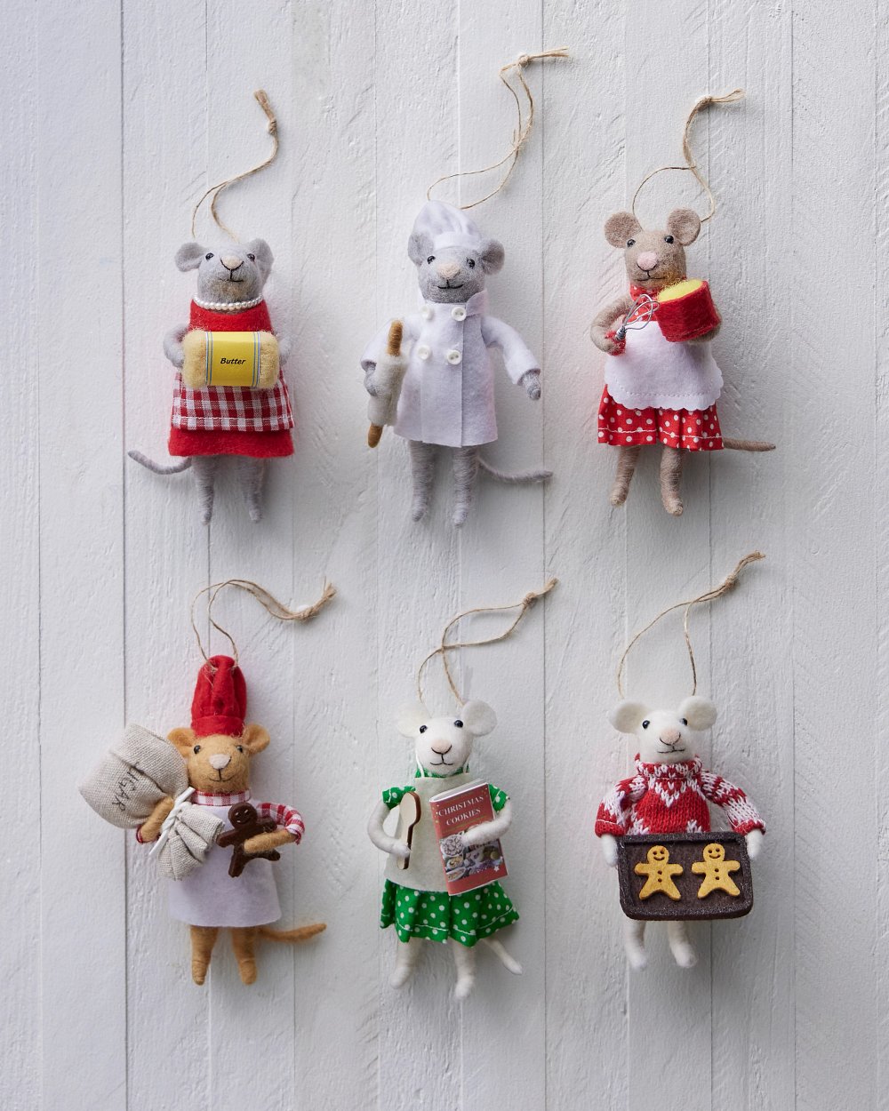 Balsam Hill Chef's Kiss Felt Ornaments