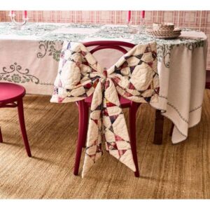 GreenRow Sloan Patchwork Bow, cozy Christmas decor from Home with Em