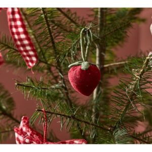 GreenRow Strawberry Ornaments, cozy Christmas decor from Home with Em