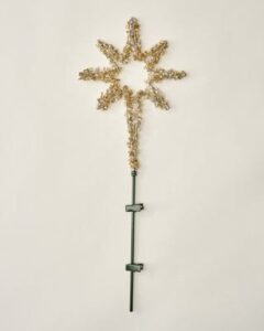 Magnolia Antiqued Beaded Star Tree Topper, cozy Christmas decor from Home with Em