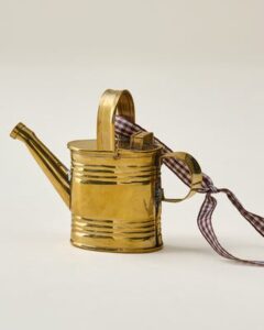 Magnolia Brass Watering Can Ornament, cozy Christmas decor from Home with Em