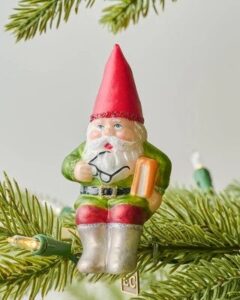 Magnolia Garden Gnome Ornament Clip, cozy Christmas decor from Home with Em