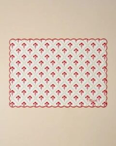 Magnolia Holiday Scalloped Baking Mat, cozy Christmas decor from Home with Em