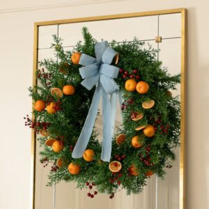 McGee & Co Citrus Faux Wreath, cozy Christmas decor from Home with Em