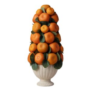 McGee & Co Tangerine Faux Arrangement, cozy Christmas decor from Home with Em