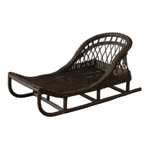 McGee & Co Woven Porch Sleigh, cozy Christmas decor from Home with Em