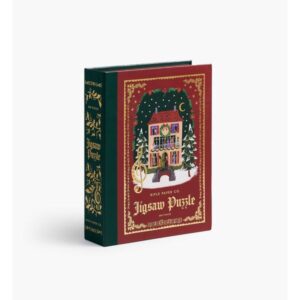 Rifle Paper Co Christmas Carols Puzzle, cozy Christmas decor from Home with Em