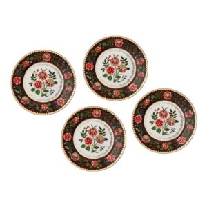 Rifle Paper Co Porcelain Christmas Dessert Plates, cozy Christmas decor from Home with Em