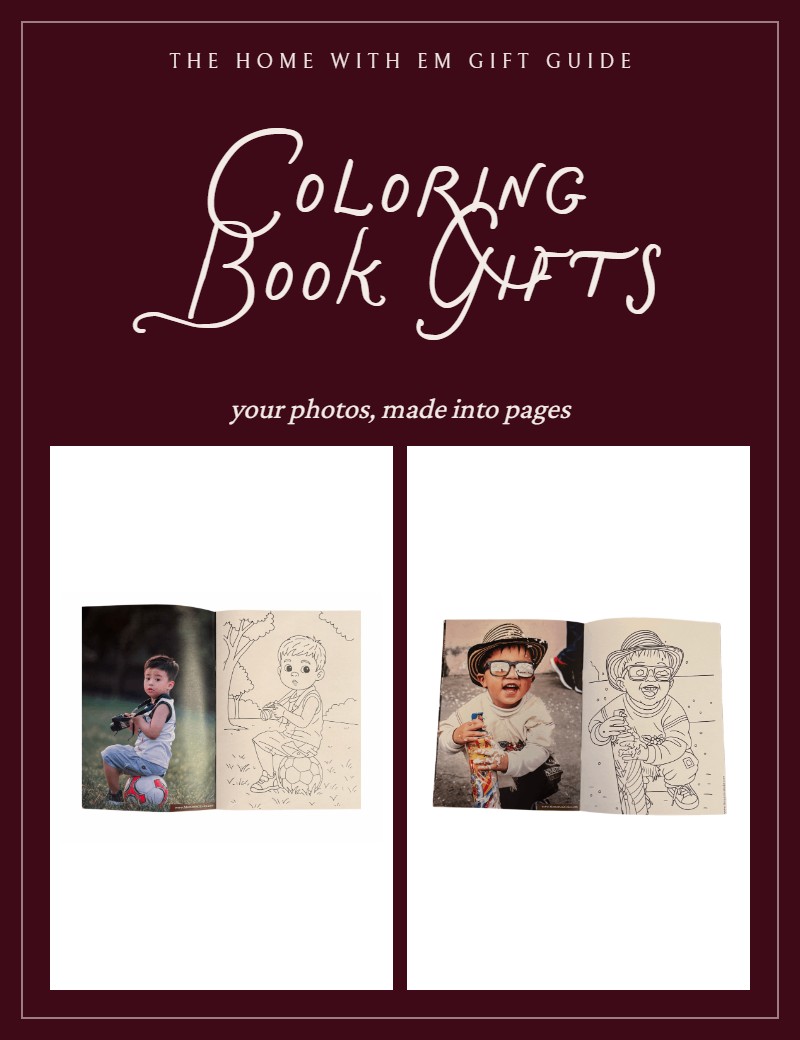 Coloring Book Gifts gift guide from Home with Em