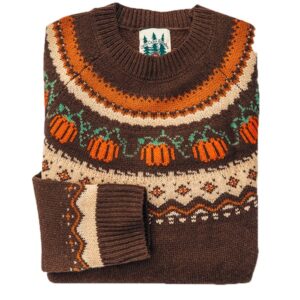 Cozy Pumpkin Sweater in Brown - Women's