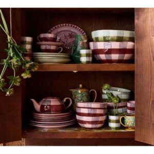 Elliot Hand-Painted Gingham Dinnerware Collection