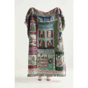 Estella Cotton Woven Throw, cozy Christmas decor from Home with Em