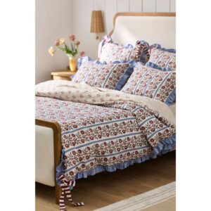 Evita Cotton Floral Printed Tie Duvet