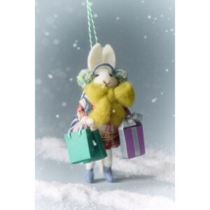Felted Holiday Hobby Ornaments, cozy Christmas decor from Home with Em