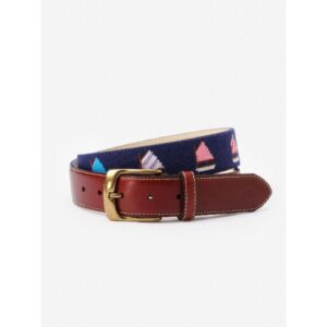 J.McLaughlin Sailboat Needlepoint Belt, a gift for dad from the Home with Em gift guide