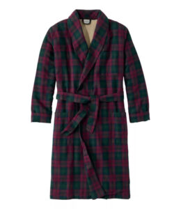L.L.Bean Scotch Plaid Flannel Robe, a gift for dad from the Home with Em gift guide