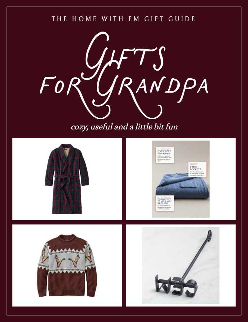 Gifts for grandpa gift guide from Home with Em