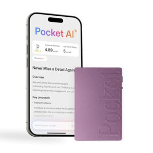 Pocket AI Voice Recorder, a gift for mom from the Home with Em gift guide