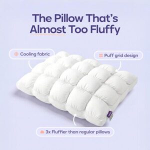 Mellow Puff Pillow, a cozy gift for homebodies from the Home with Em gift guide