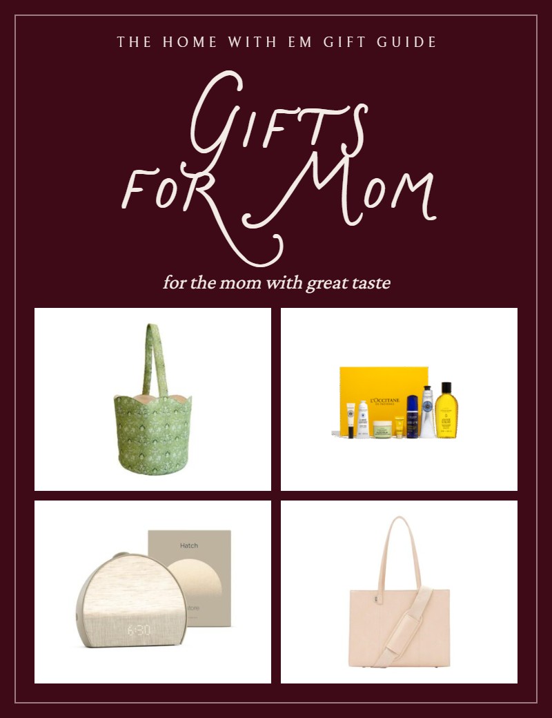 Gifts for Mom gift guide from Home with Em