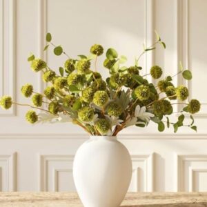 Green Flowers Artificial & Faux Greenery For Vase