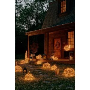 Illuminated Vine Pumpkin