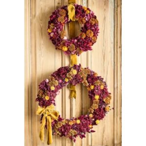 Jewel Tones Dried Wreath