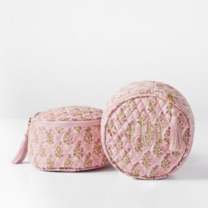 Mark and Graham Block Print Travel Pouch, a gift for her from the Home with Em gift guide