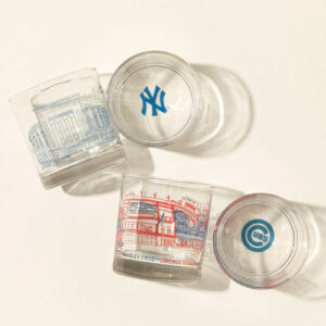 MLB Stadiumscape Rocks Glasses, a gift for him from the Home with Em gift guide