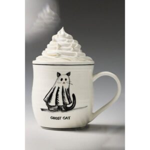 Molly Hatch Stoneware Halloween Cat Mug