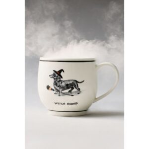 Molly Hatch Stoneware Halloween Dog Mug
