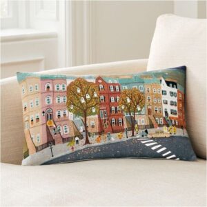 Nicole Cicak Spooky Street Pillow Cover