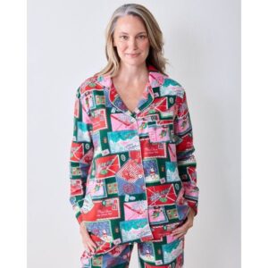 Printfresh Letters to Santa Flannel Pajama Set, a cozy gift for homebodies from the Home with Em gift guide