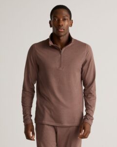 Quince Performance Half Zip, a gift for him from the Home with Em gift guide